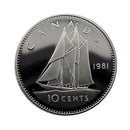 1981 Canada 10 Cents Proof