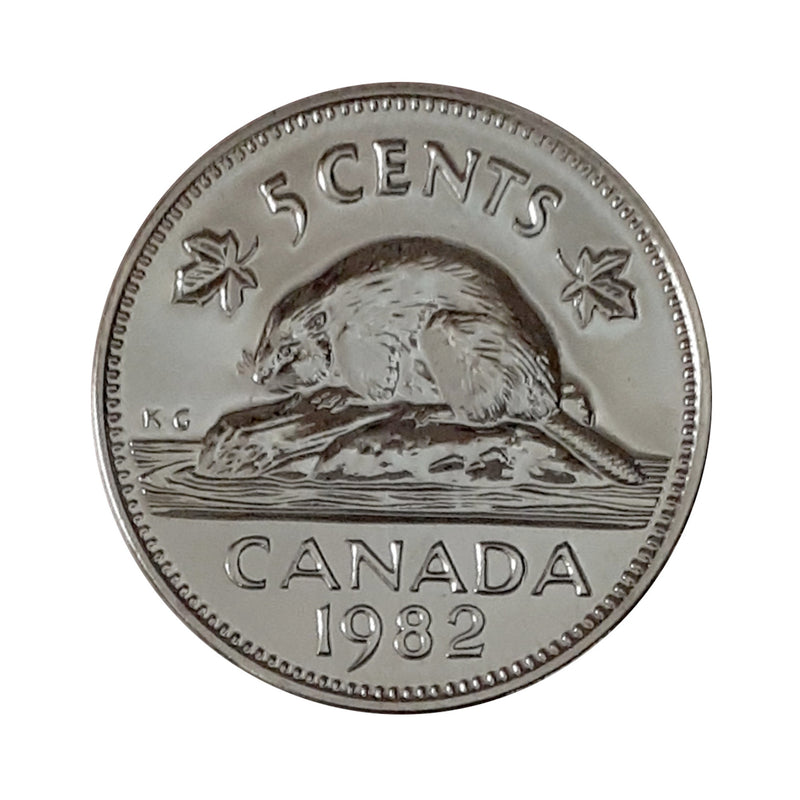 1982 Canada 5 Cents Specimen