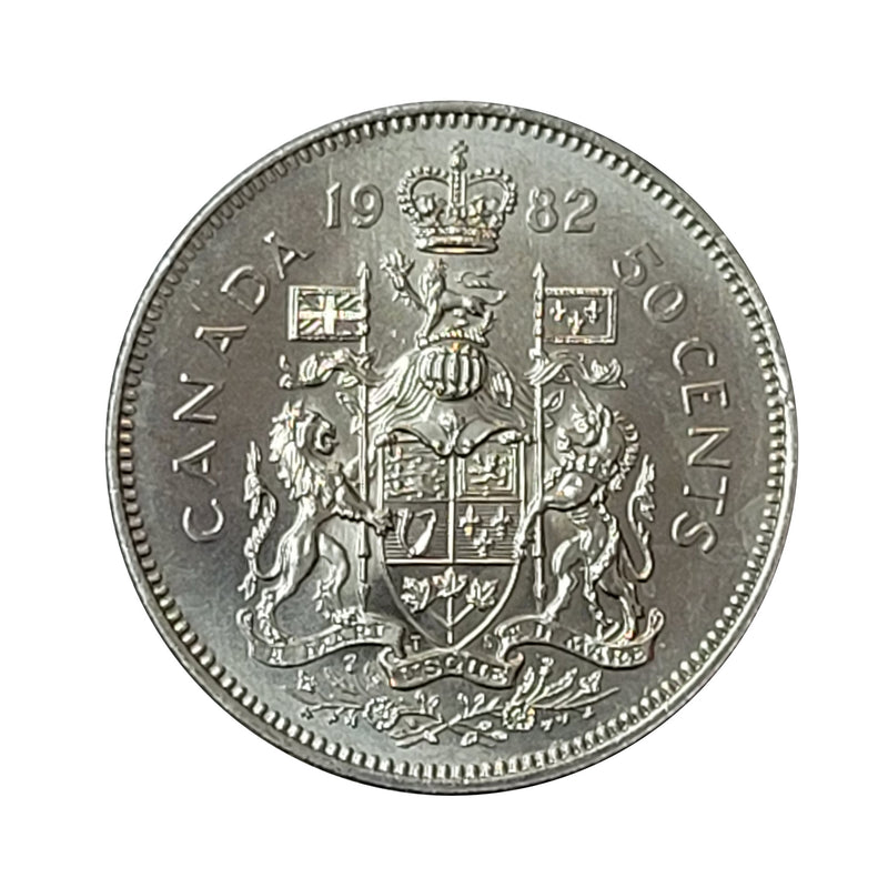1982 Canada 50 Cents Choise Brillant Uncirculated (MS-64)