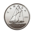 1982 Canada 10 Cents Specimen