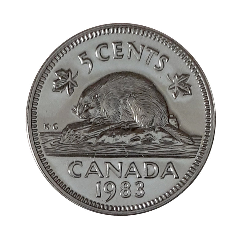 1983 Canada 5 Cents Specimen