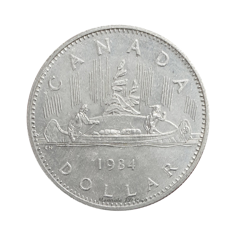1984 Voyageur Canada Nickel $1 Dollar Coin (Circulated)