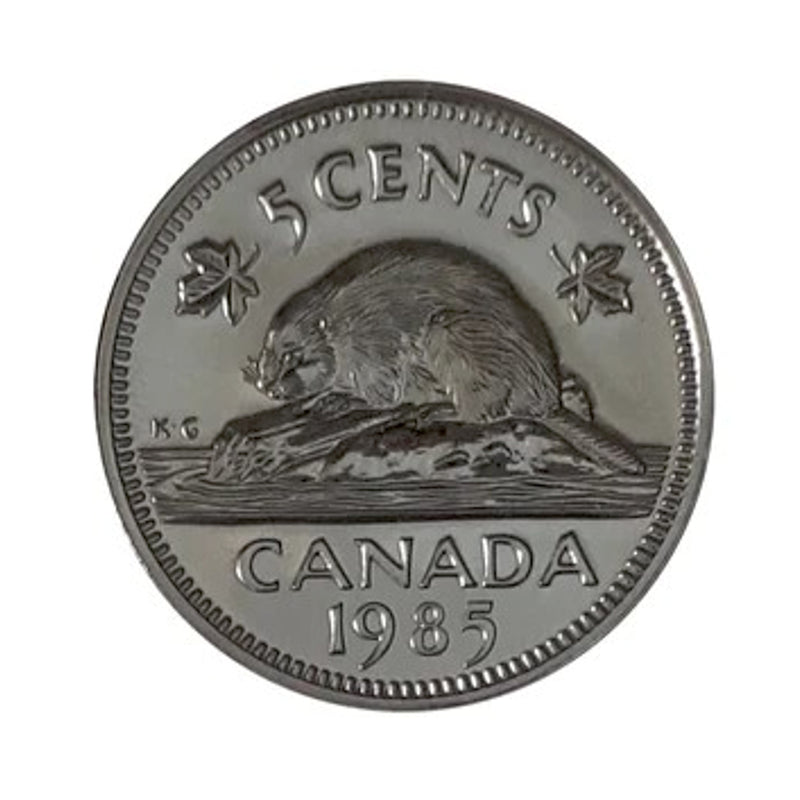 1985 Canada 5 Cents Specimen