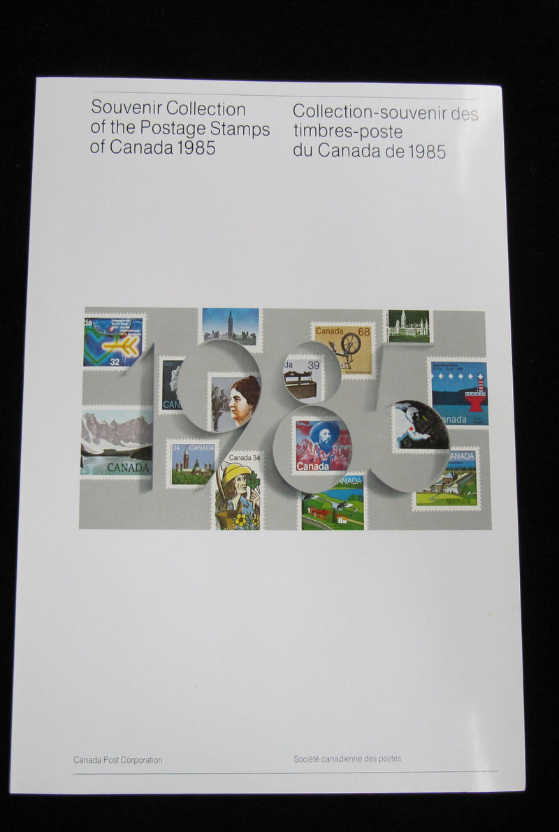 1985 Canada Stamp Collection SOUVENIR COLLECTION OF THE POSTAGE STAMPS OF CANADA