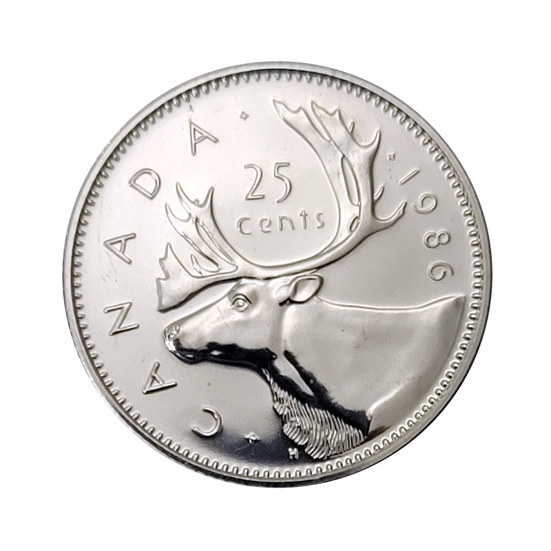 1986 Canada 25 Cents Proof Like
