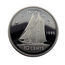 1986 Canada 10 Cents Proof