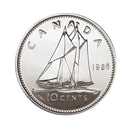 1986 Canada 10 Cents Specimen