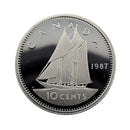 1987 Canada 10 Cents Proof