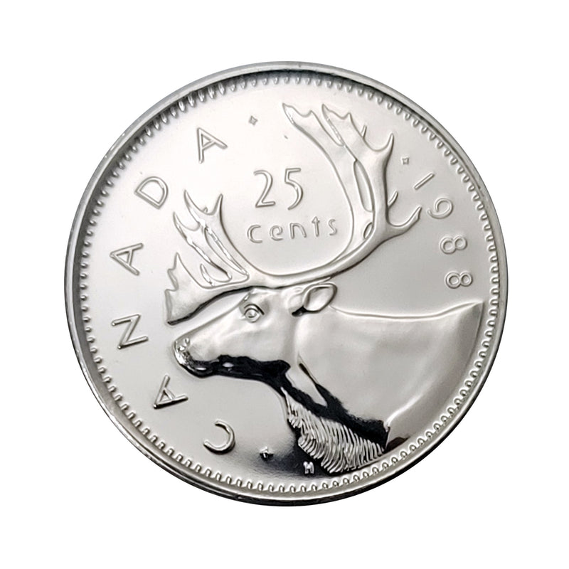 1988 Canada 25 Cents Proof Like