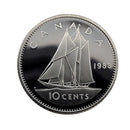 1988 Canada 10 Cents Proof