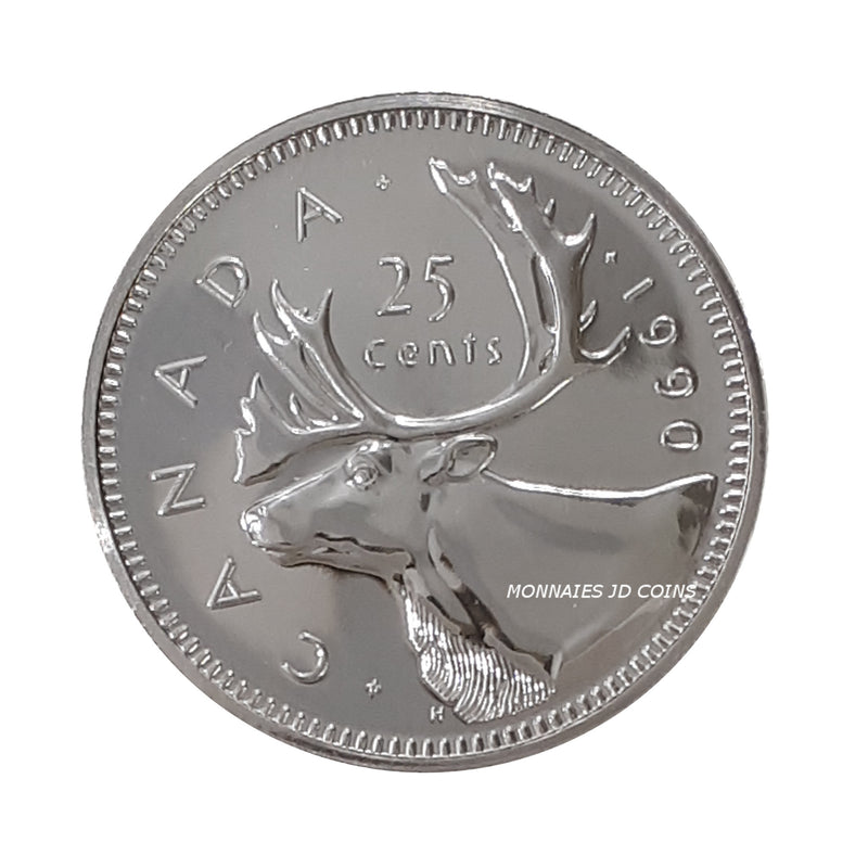 1990 Canada 25 Cents Specimen