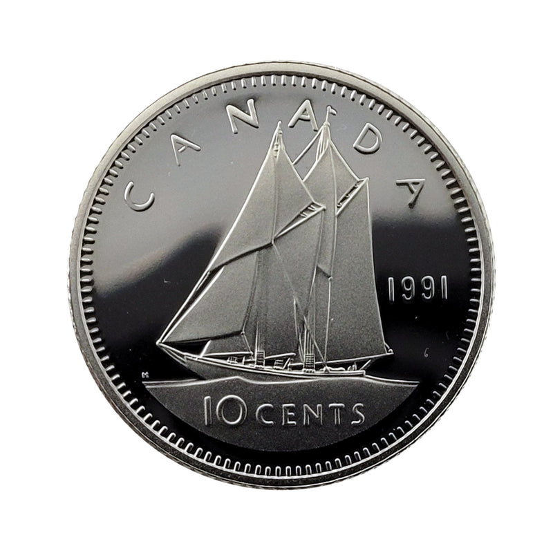 1991 Canada 10 Cents Proof