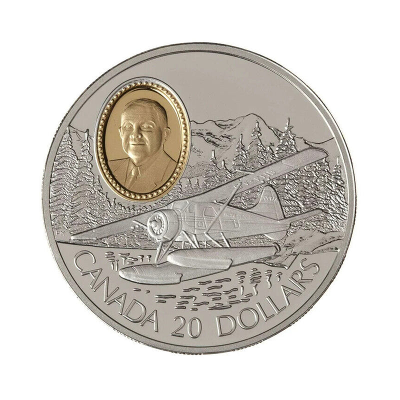 1991 Canada $20 Aviation Series I : de Havilland Beaver Sterling Silver Coin