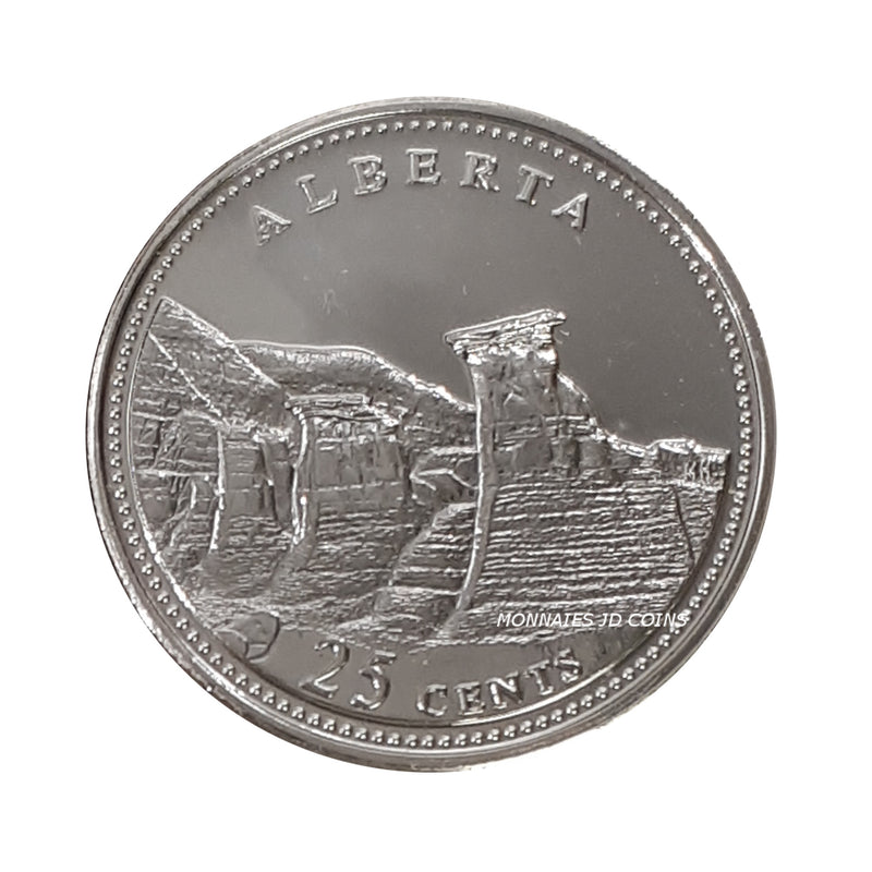1992 Canada Alberta 25 Cents  Proof Like