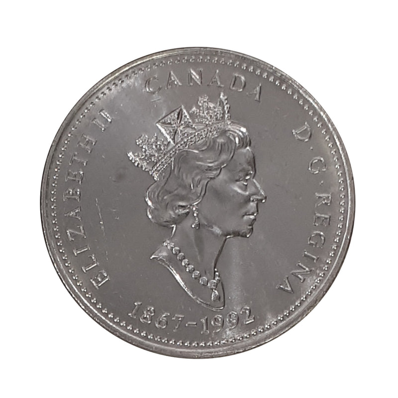 1992 Canada New Brunswick 25 Cents BU (MS-63)