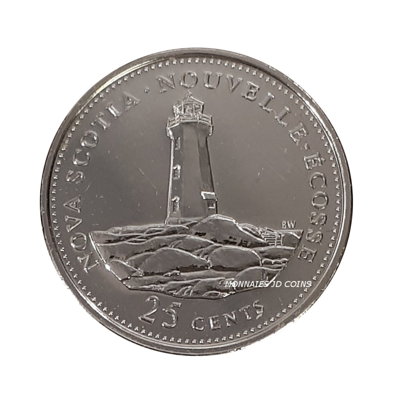 1992 Canada Nova Scotia 25 Cents Proof Like