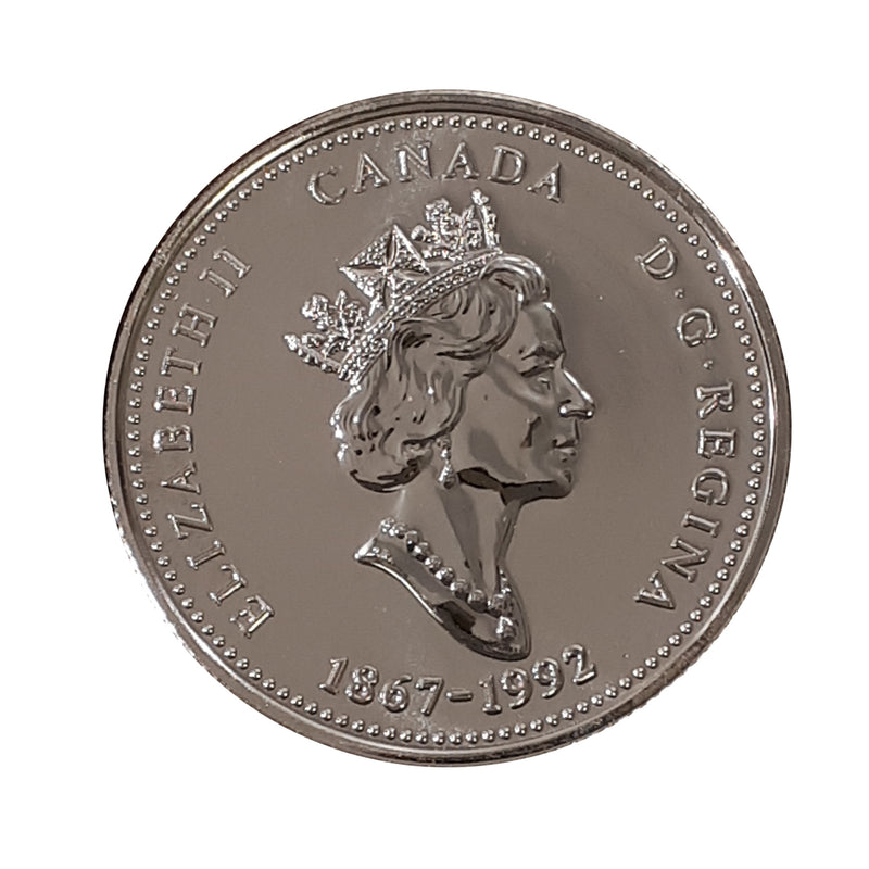 1992 Canada Yukon 25 Cents Proof Like