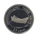 1992 Canada Newfoundland 25 Cents Silver Proof