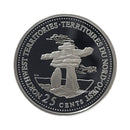 1992 Canada  Northwest Territoires 25 Cents Silver Proof