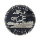 1992 Canada Ontario 25 Cents Silver Proof
