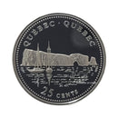 1992 Canada Quebec 25 Cents Silver Proof