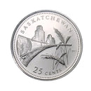 1992 Canada Saskatchewan 25 Cents Proof Like