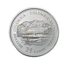 1992 Canada British Columbia 25 Cents Proof Like