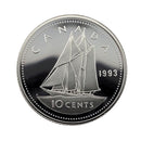 1993 Canada 10 Cents Proof