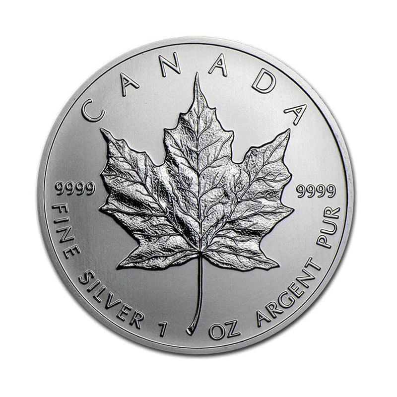 1994 Canadian Maple Leaf BU Brilliant Uncirculated 1 oz .9999 Silver $5 Coin ( No Tax )