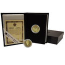 1995 Canada $100 Proof Gold 14K Coin 275th Anniv. of Founding of louisbourg 1/4oz 9999 With Box/COA