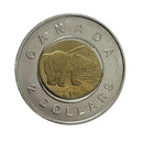 1996 Canada Rare 2 Dollar Off Center Core