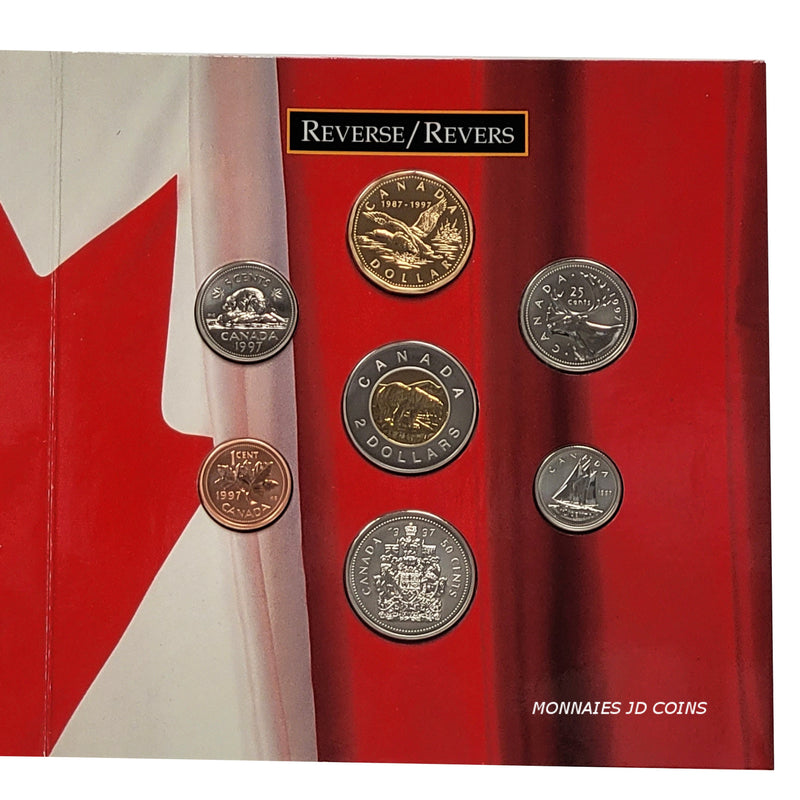 1997 Canada Oh Canada Set with Flying Loon Dollar