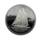 1998 Canada 10 Cents Silver Proof