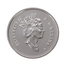 1998W Canada 25 Cents Proof Like Coin