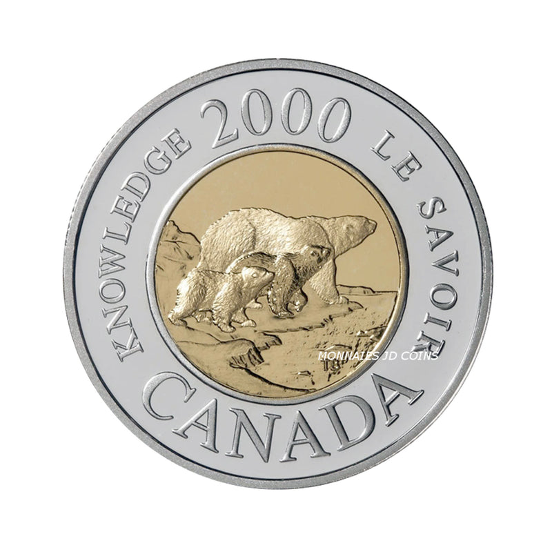 2000 Canada $2 Knowledge Two Dollar Brilliant Uncirculated Coin MS-63