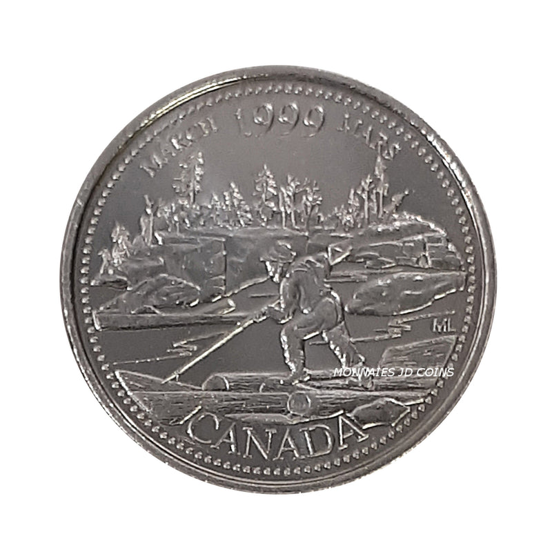 1999 Canada March 25 Cents BU (MS-63)