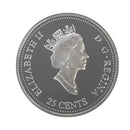1999 Canada 25 Cents  Millenium September Silver Proof Coin