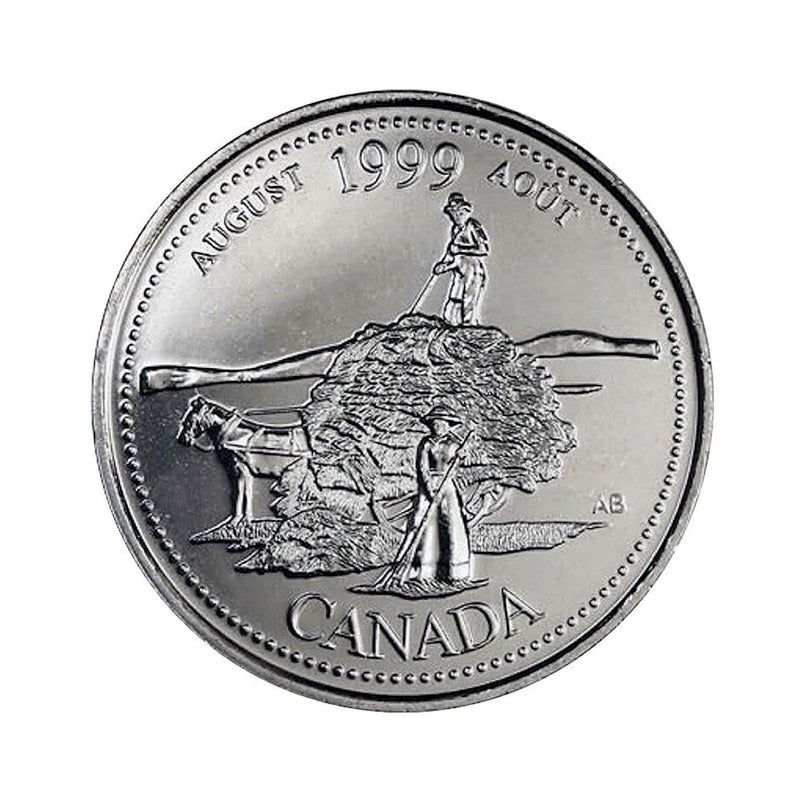 1999 Canada August 25 Cents BU (MS-63)