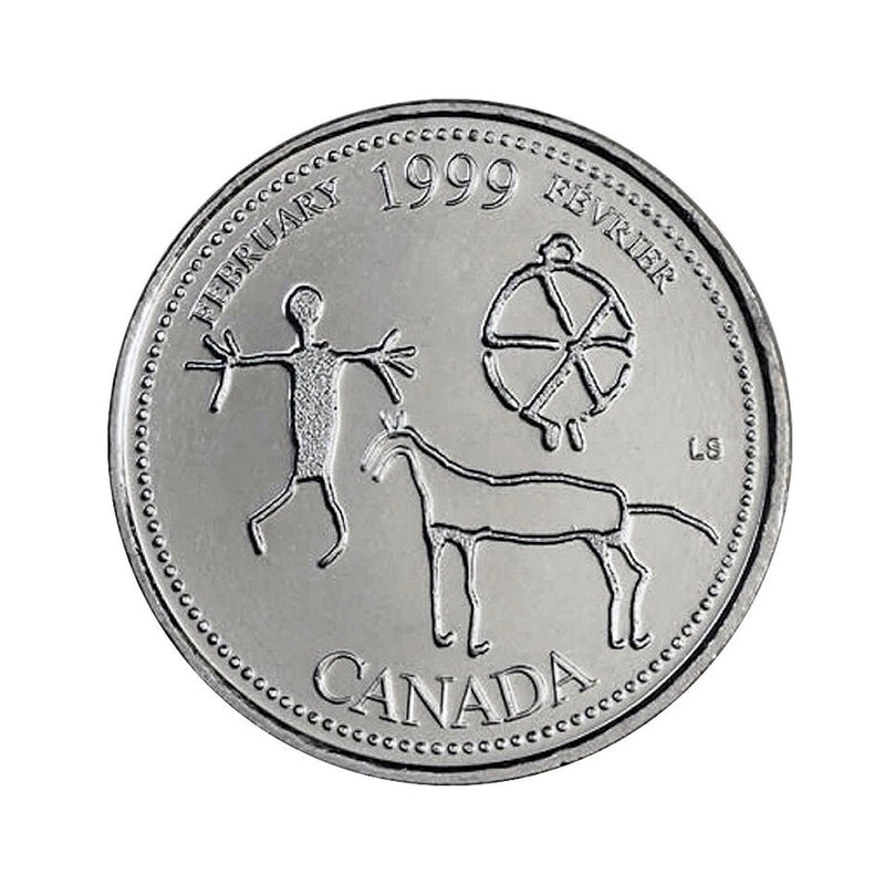 1999 Canada February 25 Cents BU (MS-63)