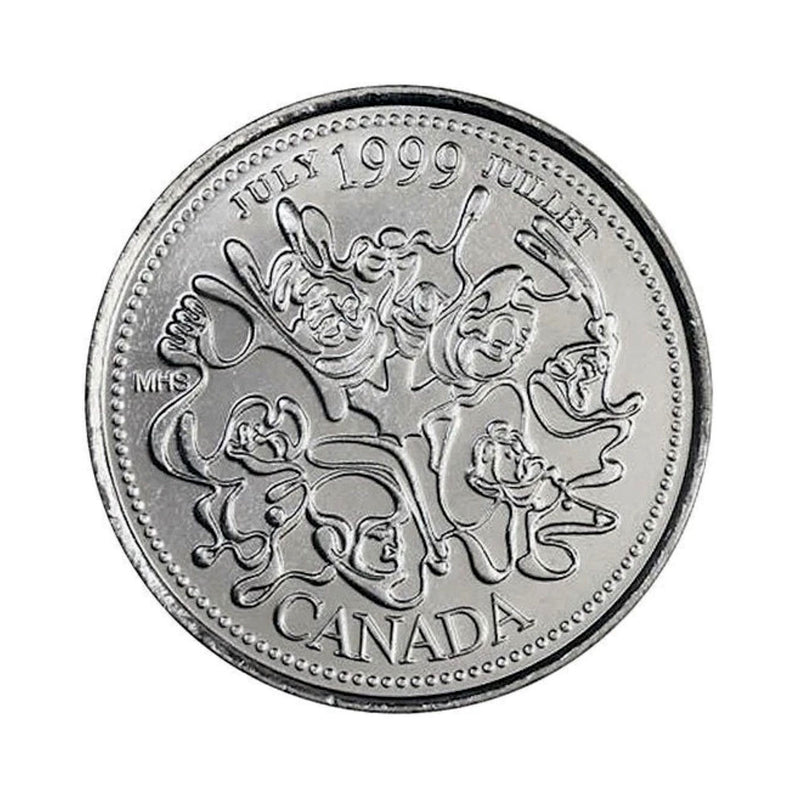 1999 Canada July 25 Cents BU (MS-63)