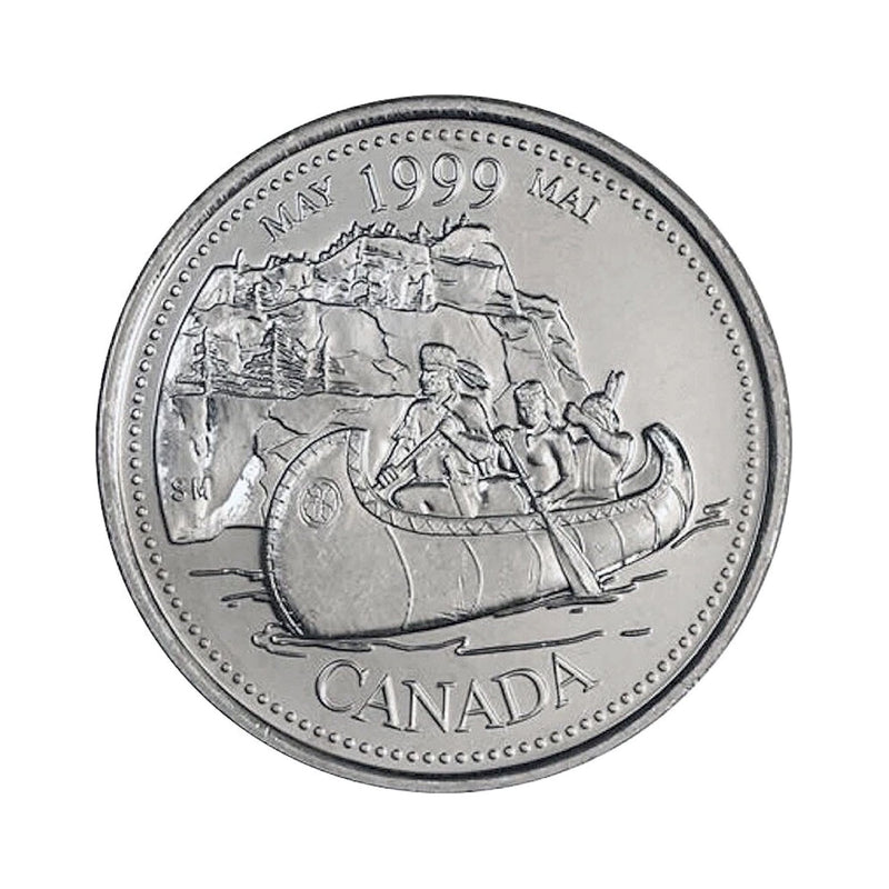 1999 Canada May 25 Cents BU (MS-63)