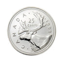 1999 Caribou Canada 25 Cents Proof Like