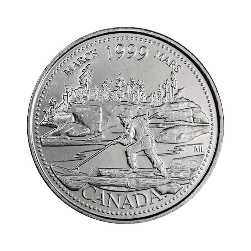 1999 Canada March 25 Cents BU (MS-63)