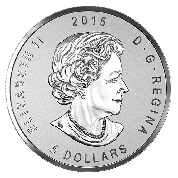 2015 Canada $5 1 oz. 99.99% Pure Silver SML Incuse (Bullion)