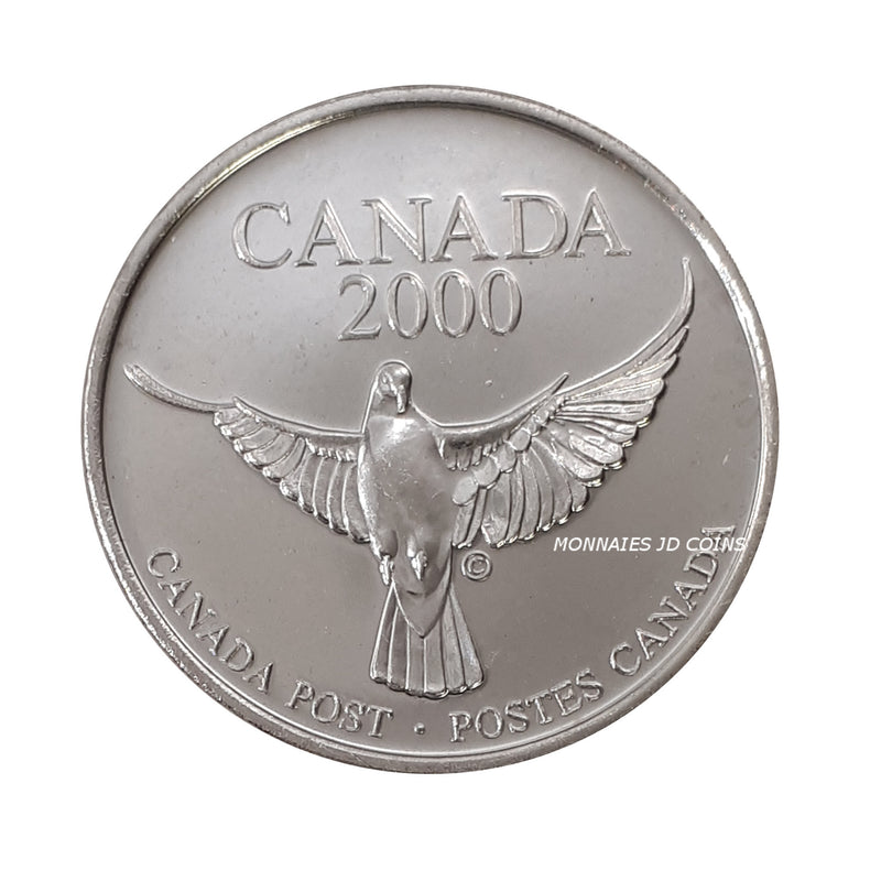 2000 Canada Token Millennium Dove Proof Like Coin (From Set Canada Post)