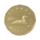 2001 Canada $1 Loon Proof