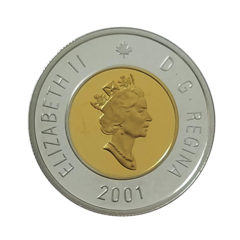 2001 Canada $2 Dollar Proof Silver Coin