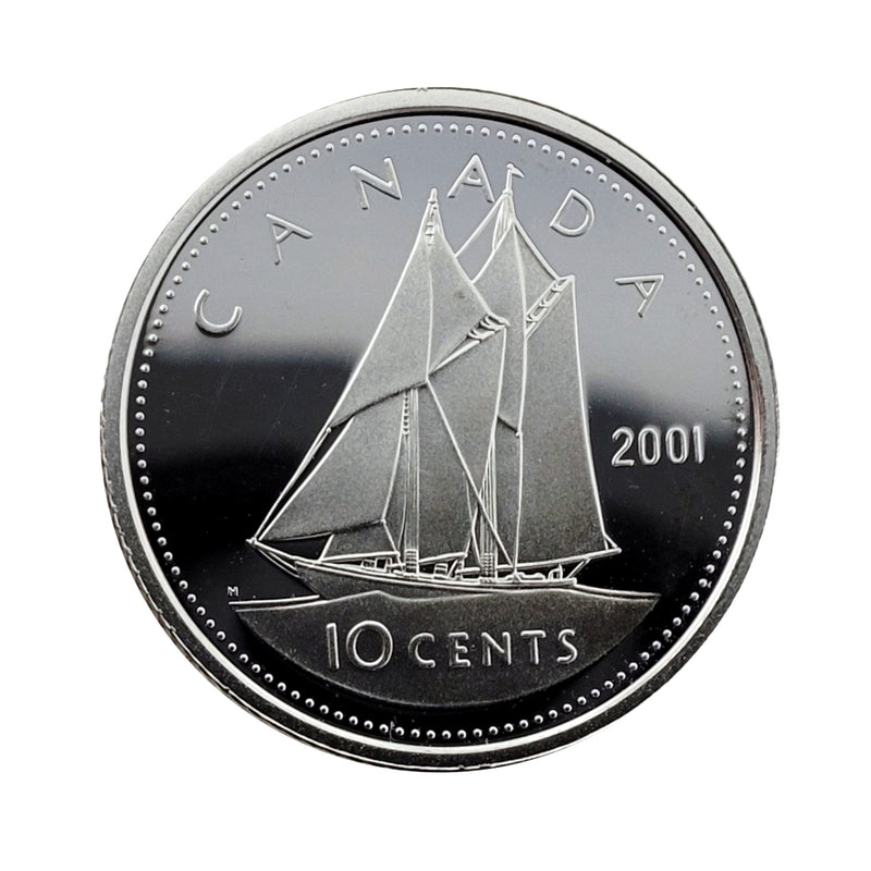 2001 Canada 10 Cents Silver Proof