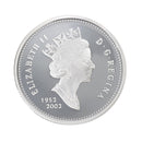 2002 Canada 25 Cents Sterling Silver Proof Coin