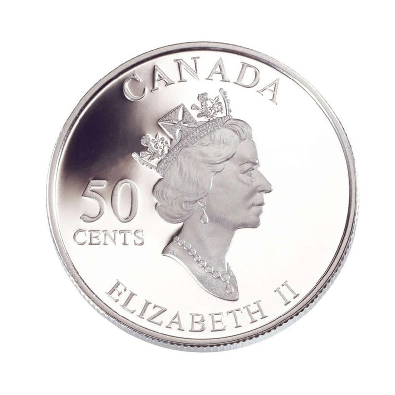 2002 Canada 50 Cents Festivals Of Canada Apple Blossom Festival Sterling Silver